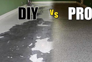 Painter vs Pro — Failed Garage Floor Coating