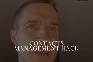 4. 👤 Contacts Management Hack 💡