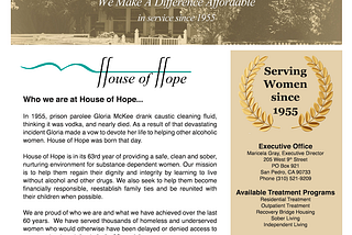 Paul Edmeier, CFO | House of Hope | San Pedro, CA.