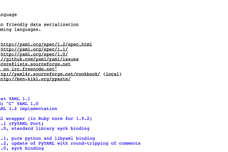 YAML for Web Developers