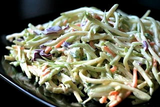 Salad — Broccoli Slaw with Spicy Dressing