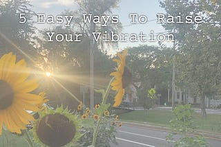5 Easy Ways To Raise Your Vibration