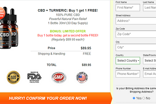 CBD Turmeric Canada ™ [Official] — CBD Oil Ingredients, Price & Scam | Buy In USA, CA?