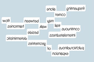 mirroring poetry
