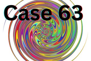 A multicolor explosion with a silhouette of a man in front of the vortex. Text reads Case 63 #sciencefiction #podcast #spotify