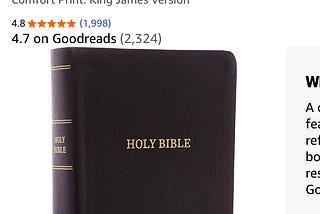 I ordered the Bible