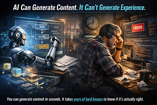AI Can Generate Content. It Can’t Generate Experience.