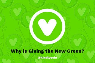 Why Giving is the New Green?