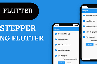 Stepper in flutter.