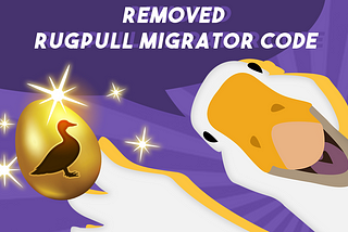 Goose Finance — First to remove Rugpull Migrator Code