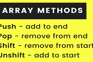 array methods