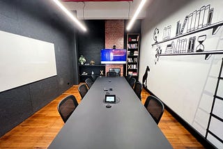 Meeting Room for Hire in Melbourne Fully equipped with AV media and Whiteboards.