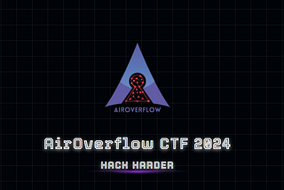 Writeups | AirOverFlow CTF — 2024