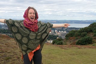 Regina Stribling at the Lap of the Great Mother, Edinburgh Scotland (2016)