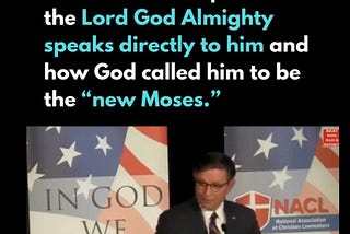 Mike Johnson: The New Moses