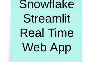 Snowflake Beyond OLAP: Building Real-Time Web Applications
