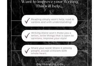 Want to improve your Writing!?