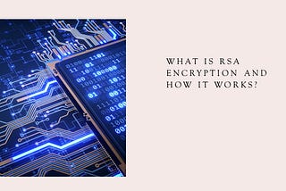 What is the mechanism of RSA Encryption??