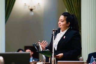 Assemblymember Wendy Carrillo makes remarks on the Assembly floor.