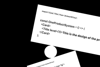 클래스101의 디자인 시스템, One Product System