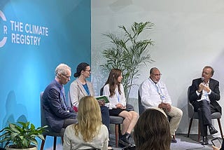 From left: Johan Rockström, Maja Groff, Alexandria Villaseñor, Youba Sokona and Peter Schlosser discuss the 10 Must Haves Initiative at COP27.