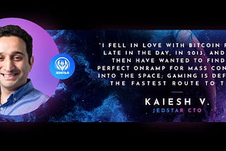 WELCOME KAIESH VOHRA – JEDSTAR’S NEW CTO