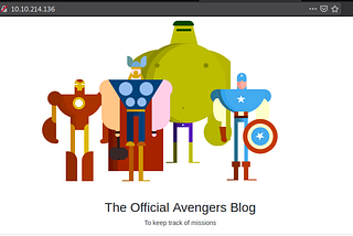 Avengers Blog Tryhackme Writeup