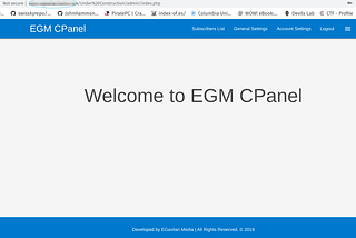 CVE-2020–29472 Under Construction Page with CPanel 1.0 — SQL injection