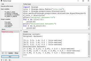 Data Preprocessing with Orange tool