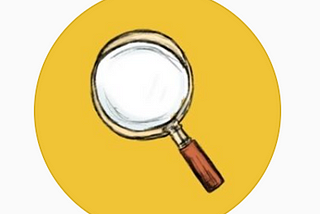 Plot Twisters startup logo is a magnifying glass!