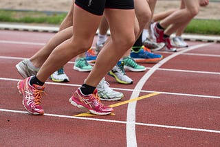 Runners at the starting line