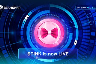 $PINK listed on Beamswap!