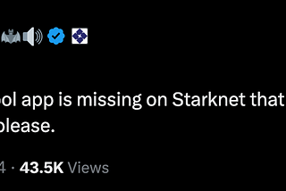 What is missing on Starknet?