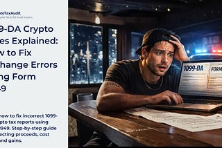 1099-DA Crypto Taxes Explained: How to Fix Exchange Errors Using Form 8949