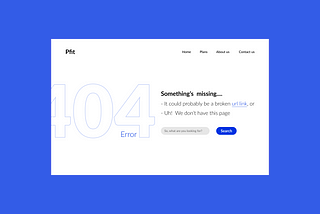 UX For 404 Error Pages