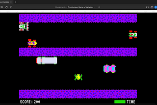 Frogger in Figma