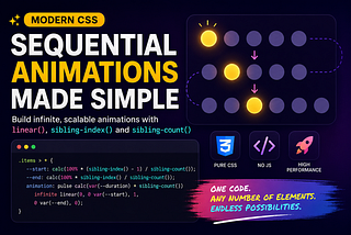 Stop Fighting CSS Delays: Build Infinite Sequential Animations with linear() and sibling-index()