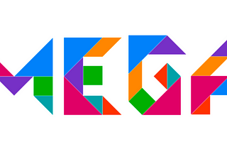 MEGA: Make Elm Great Again logo made with tangram
