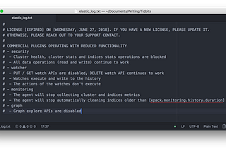 tidbits: Solving the Elasticsearch X-Pack license issue in Docker