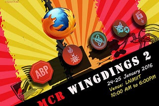 MCR Wingdings 2 — Taking a big Leap !!! (Part 1)