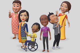 3D avatars representing diversity