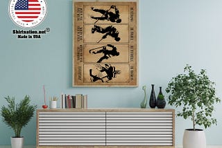HOT Hockey be strong be brave be humble be badass poster