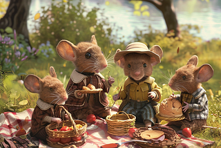 Mouse Family Picnic