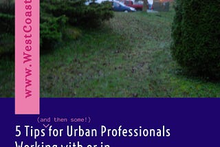 5 Tips for Urban Professionals Working in Rural / Northern / Remote Communities (and then some!)