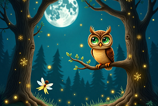 The Little Owl’s Moonlit Adventure: A Bedtime Story