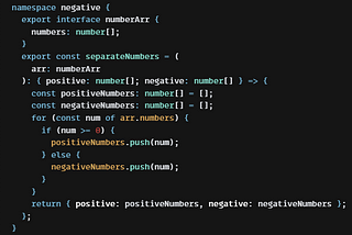 namespace interface type