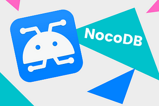 A cover image showing the NocoDB logo and abstract shapes