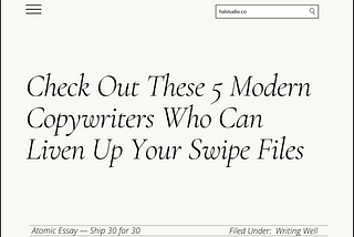5 Modern Copywriters Who Can Liven Up Your Swipe Files