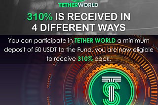 TETHER WORLD 100% Secure and Decentralized and a community-based financial platform built on the…