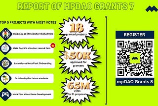 TỔNG KẾT MPDAO GRANTS 7 & THÔNG TIN ĐĂNG KÝ GRANTS 8